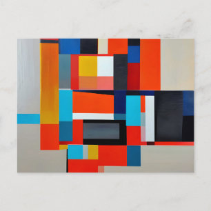 Geometrische schilderkunst Abstracte kunst Briefkaart