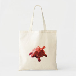 Geometrische schildpad tote bag
