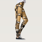 Geometrische sepia leggings (Rechts)