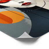 Geometrische sereniteit: Abstract deco Poster (Hoek)