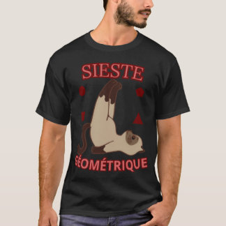 Geometrische Siesta – Grappige Ontspannen Geometri T-shirt