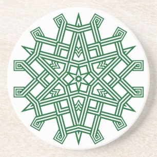 Geometrische sneeuwvlok Onderzetters