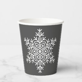 geometrische sneeuwvlok papieren bekers