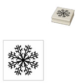 Geometrische sneeuwvlok rubberstempel (Gestempeld)