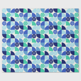 Geometrische sneeuwvlokken - Lichte achtergrond Cadeaupapier