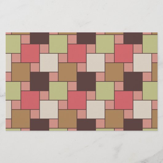 Geometrische spice-kast briefpapier (Voorkant)