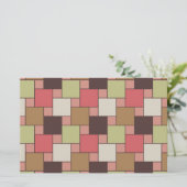 Geometrische spice-kast briefpapier (Staand voorkant)