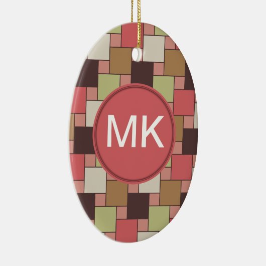 Geometrische spice-kast keramisch ornament (Rechts)