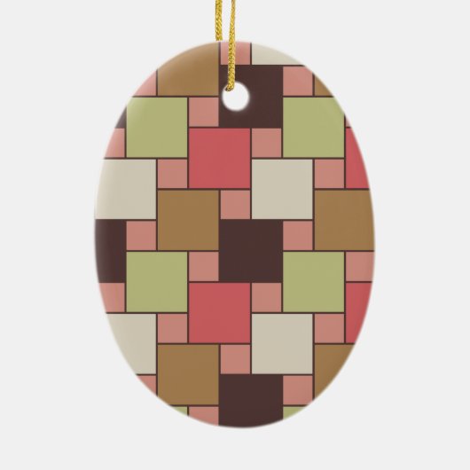 Geometrische spice-kast keramisch ornament (Achterkant)