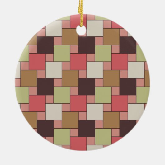 Geometrische spice-kast keramisch ornament (Achterkant)