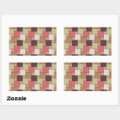 Geometrische spice-kast rechthoekige sticker (Vel)