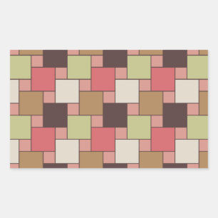 Geometrische spice-kast rechthoekige sticker
