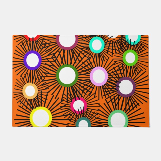 Geometrische Spike Balls Deurmat (Voorkant)