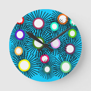 Geometrische Spike Balls Ronde Klok