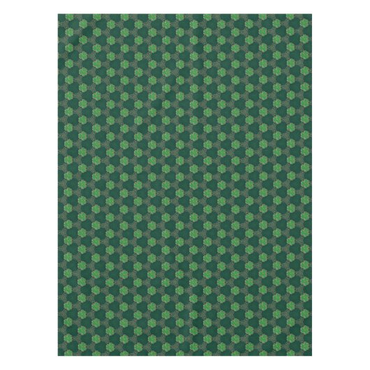 Geometrische St. Patrick's Day Keltische Triskele Tafelkleed (Voorkant)
