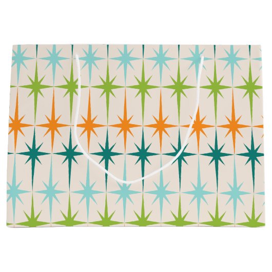  geometrische Starbursts Gift Bag Large Cadeauzakje (Voorkant)