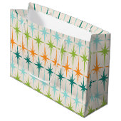  geometrische Starbursts Gift Bag Large Cadeauzakje (Voorkant Gekanteld)