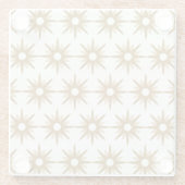  geometrische Starbursts Glazen Onderzetter (Achterkant)