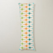  geometrische Starbursts Lichaamskussen (Voorkant Verticaal)