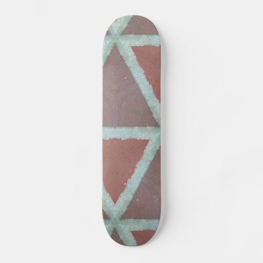 Geometrische stenen muur skateboard (Voorkant)