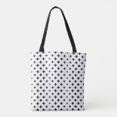 geometrische sterren canvas tas (Achterkant)