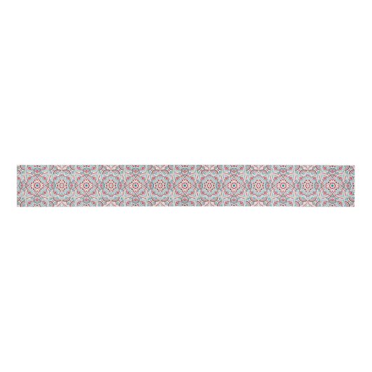 Geometrische stijl sprankelt koper Metallic bruilo Grosgrain Lint (Voorkant)