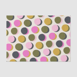 Geometrische Stippen van kleurrijke retro Patroonr Tissuepapier