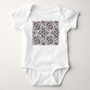 Geometrische stof: artistiek patroonontwerp. romper