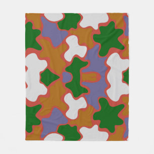 Geometrische streetwear fleece deken