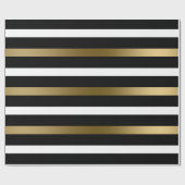 Geometrische strips cadeaupapier (Vlak)
