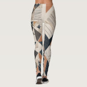 Geometrische stroom: Modern Elegance Leggings Ontw (Achterkant)