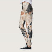 Geometrische stroom: Modern Elegance Leggings Ontw (Links)