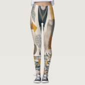 Geometrische stroom: Modern Elegance Leggings Ontw (Voorkant)