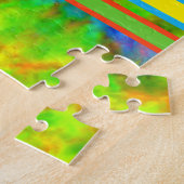 [Geometrische Stropdas-kleurstof] Moderne strepen  Legpuzzel (Zijkant)