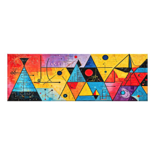 Geometrische symbolen Abstract #02 Foto Afdruk