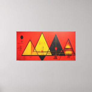 Geometrische symbolen Abstract #03. Canvas Afdruk