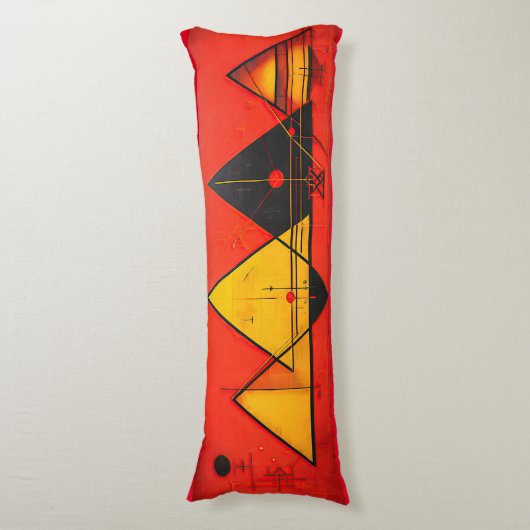 Geometrische symbolen Abstract #03. Lichaamskussen (Voorkant Verticaal)