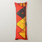 Geometrische symbolen Abstract #03. Lichaamskussen (Achterkant (Verticaal))