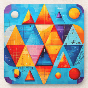 Geometrische symbolen Abstract #09 Bier Onderzetter