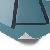 Geometrische symfonie - Abstract patroon Poster (Hoek)