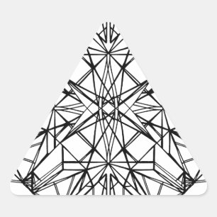 geometrische symmetrie driehoek sticker