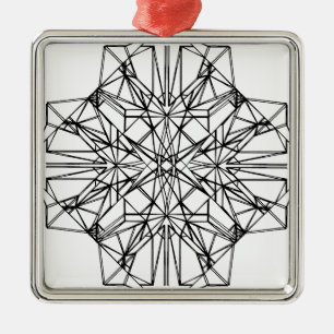 geometrische symmetrie metalen ornament
