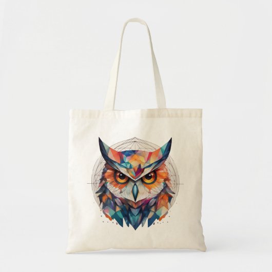 Geometrische tandwiel tote bag (Voorkant)