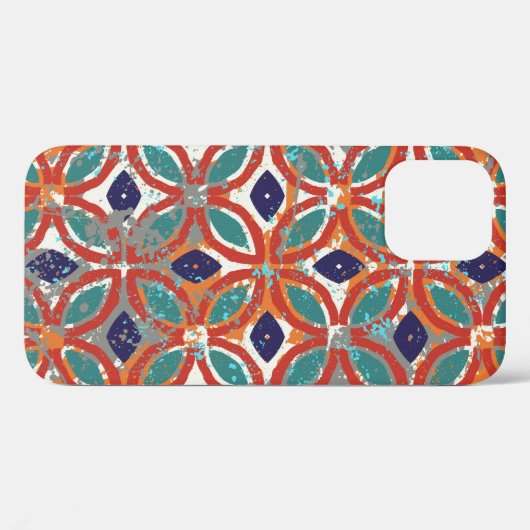 Geometrische tegels: etnische achtergrond. Case-Mate iPhone case (Achterkant (horizontaal))