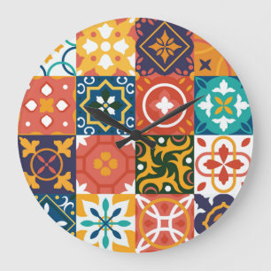 Geometrische  Tegels  Patroon Grote Klok