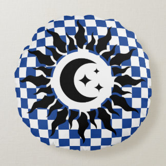 geometrische tekening ItalianFreaks Rond Kussen