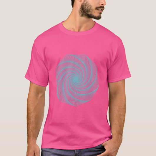 geometrische tekening Violet T-shirt (Voorkant)