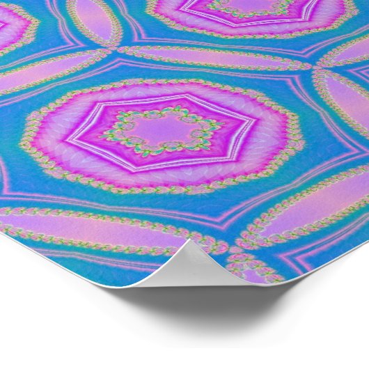 Geometrische Terrazzo Pattern Poster (Hoek)