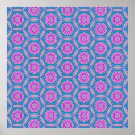 Geometrische Terrazzo Pattern Poster (Voorkant)