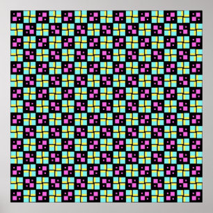 Geometrische Terrazzo Pattern Poster